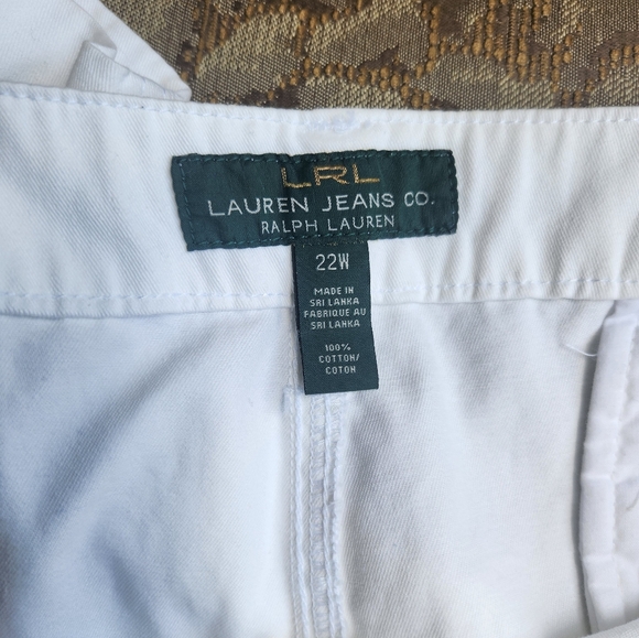 LRL White cotton newbury crop pants - Picture 8 of 10